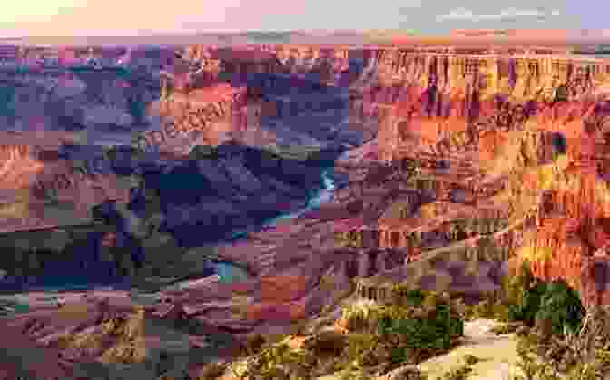 A Breathtaking View Of The Grand Canyon, Showcasing The Vastness And Rugged Beauty Of Nature The View From The Train: Cities And Other Landscapes