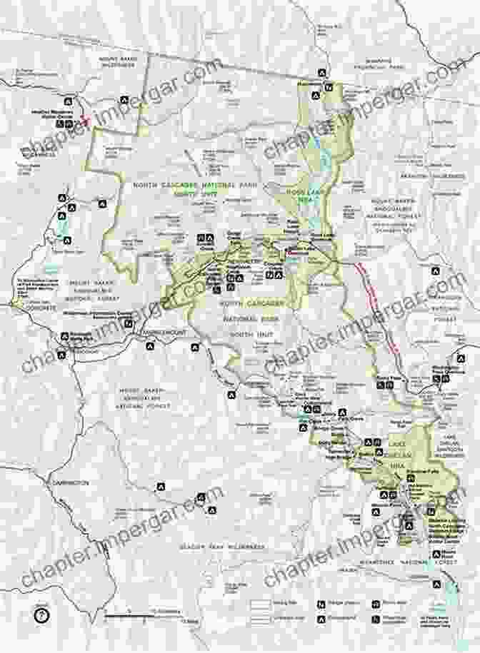 A Detailed Trail Map Guiding Hikers Through The Labyrinthine Trails Of The Cascades Field Guide To The Cascades And Olympics