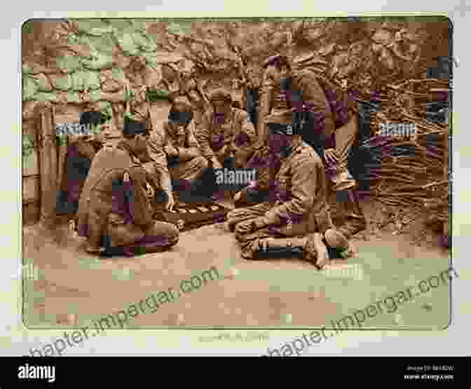 A Group Of British Soldiers Sit In A Trench, Playing Cards. With The Guns 1914 1918: An Subaltern S Story (Images Of War)