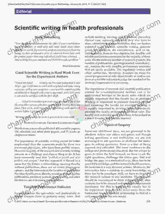 A Medical Professional Writing In A Journal Structure And Spontaneity In Clinical Prose: A Writer S Guide For Psychoanalysts And Psychotherapists