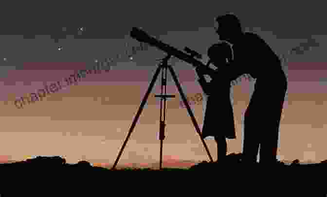 A Person Gazing At The Night Sky Through A Telescope UFO The Search Continues