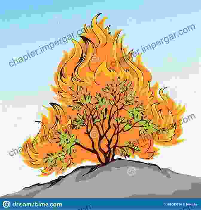 A Vibrant And Evocative Image Of A Burning Bush, Symbolizing The Transformative Power Of The Speeches The Burning Bush: Speeches By Elias Simojoki