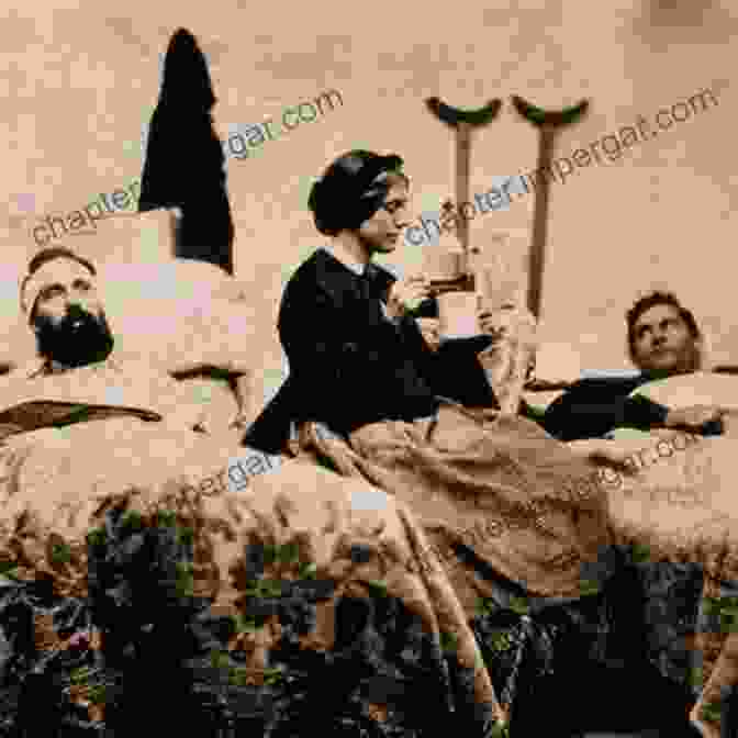 Clara Barton Tending To Wounded Soldiers On The Civil War Battlefield Woman Of Valor: Clara Barton And The Civil War