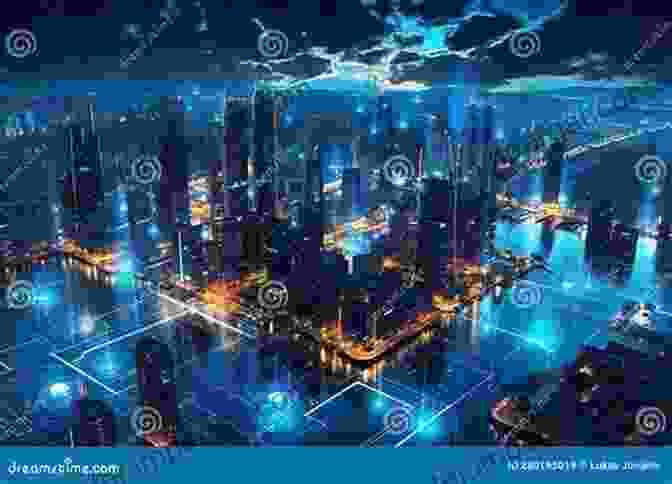 Futuristic Cityscape With Interconnected Smart Energy Devices Smart And Flexible Energy Devices