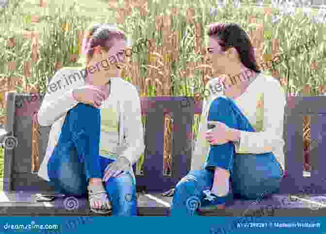 Two Friends Sitting On A Bench, Talking And Laughing A True Friend: Things Only A True Friend Will Do For You